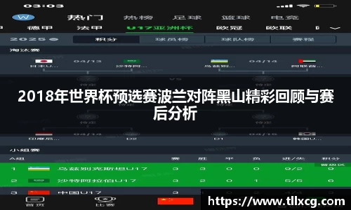 2018年世界杯预选赛波兰对阵黑山精彩回顾与赛后分析