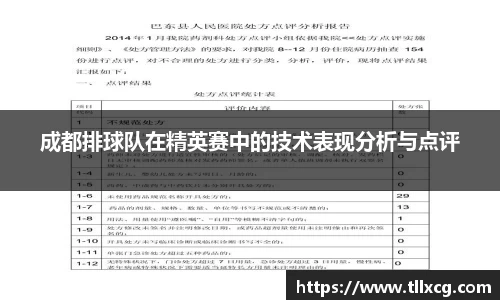 成都排球队在精英赛中的技术表现分析与点评