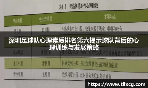 深圳足球队心理素质排名第六揭示球队背后的心理训练与发展策略